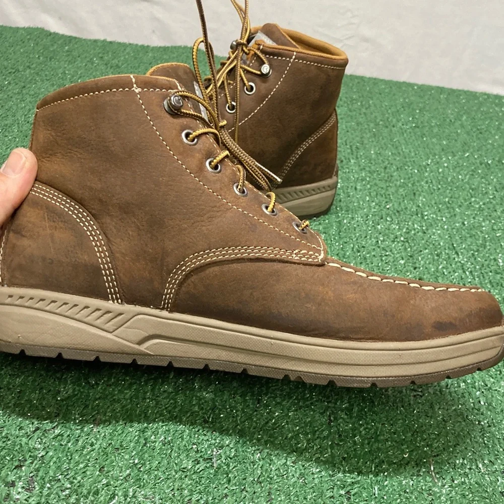 Carhartt Men's Tan Work Boots size 10.5 (OKPM-02-035) - Picture 7 of 10